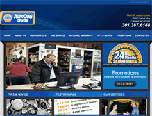 Tablet Screenshot of garrettautomotive.net
